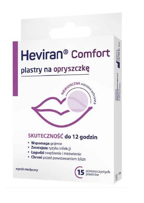 Heviran Comfort plastry na opryszczkę 15 szt